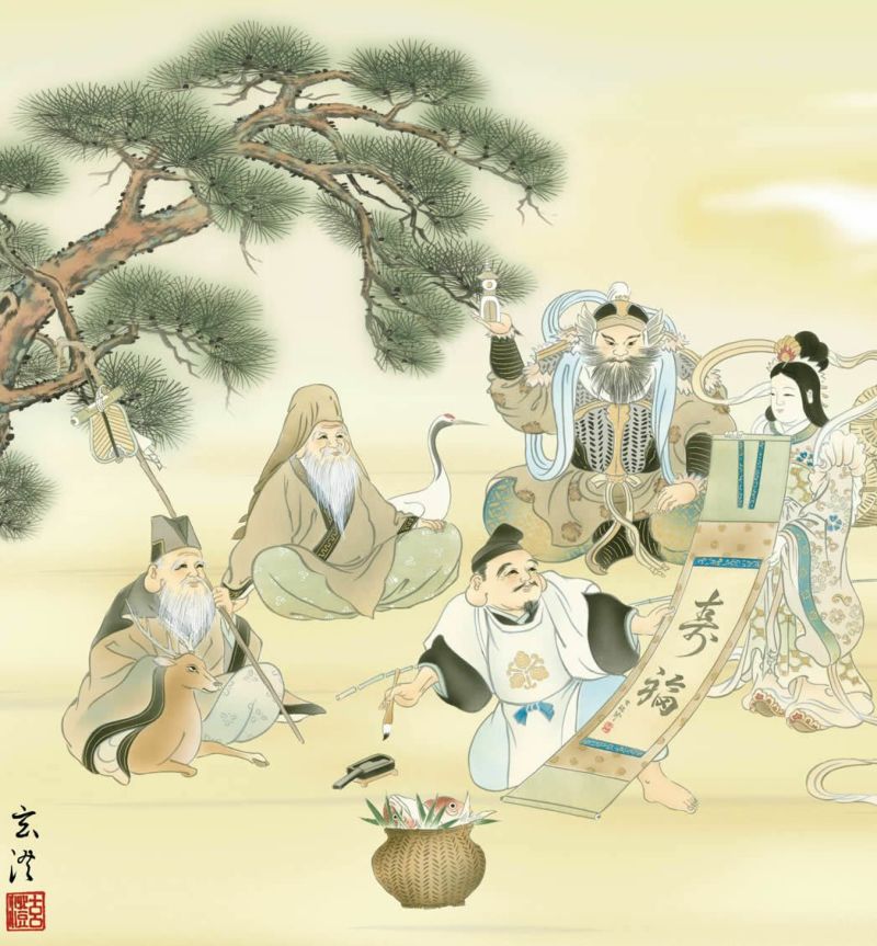 開運画（七福神）