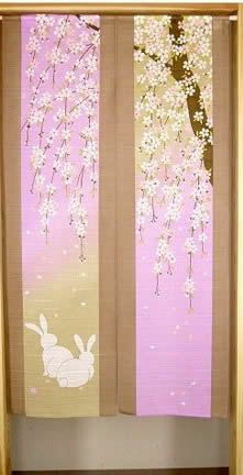 【和風のれん】京都都おどりのれん【幅85cm×長さ150cm】[和風暖簾/和柄暖簾/外国人土産/ロングのれん]【あす楽対応_関東】