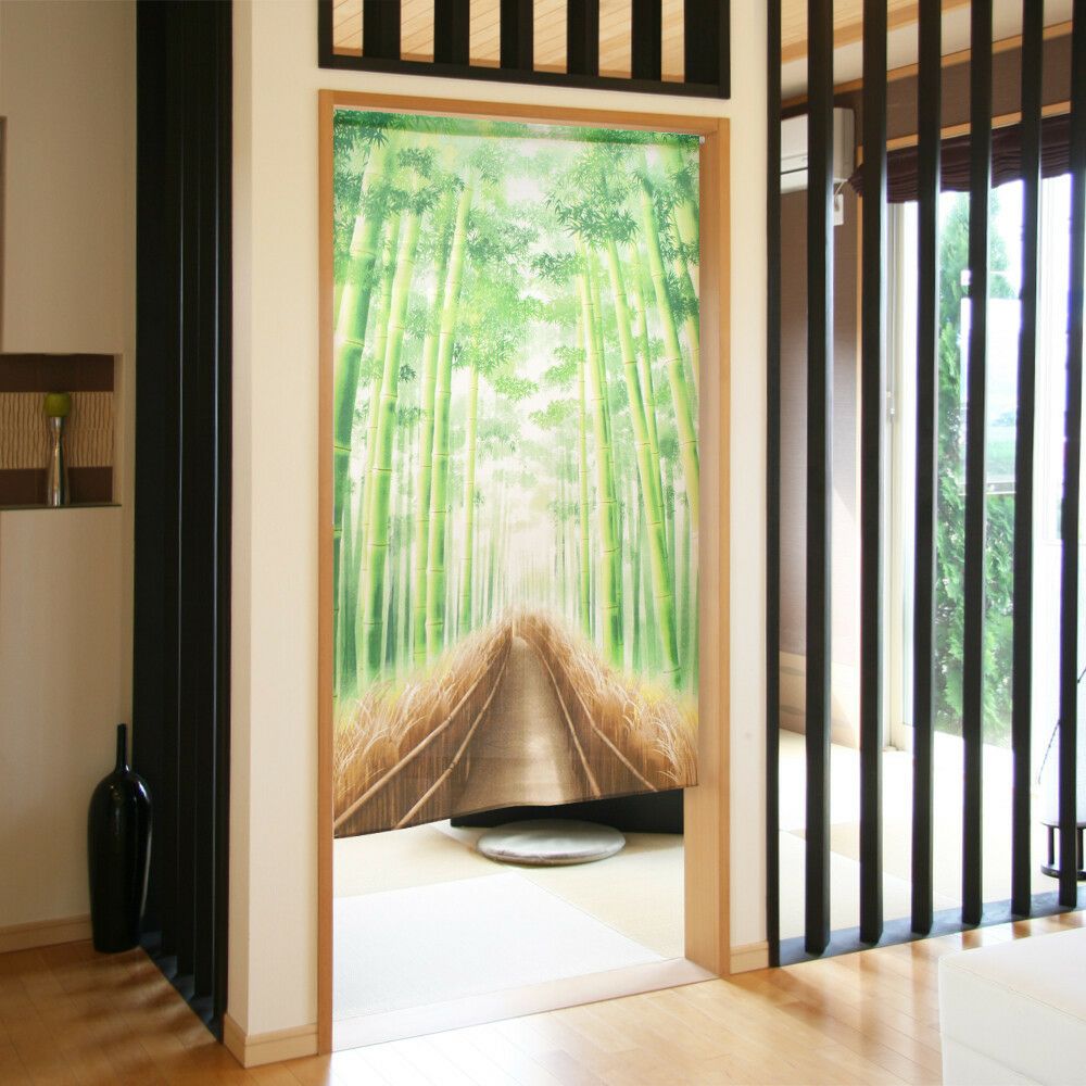 【和風のれん】竹林道11245【幅85cm×長さ150cm】[和風暖簾/和柄暖簾/外国人土産/ロングのれん]【あす楽対応_関東】【あす楽対応_近畿】【あす楽対応_東海】【あす楽対応_四国】999305