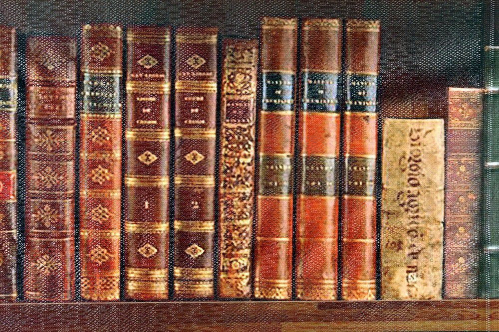 【タペストリー＆のれん】BOOKSHELF本棚【幅85cm×長さ150cm】14447暖簾[間仕切り/テレワーク/リモートワーク背景/オンライン宅飲み背景/ロングのれん]【あす楽対応】999860【ネコポス送料無料】