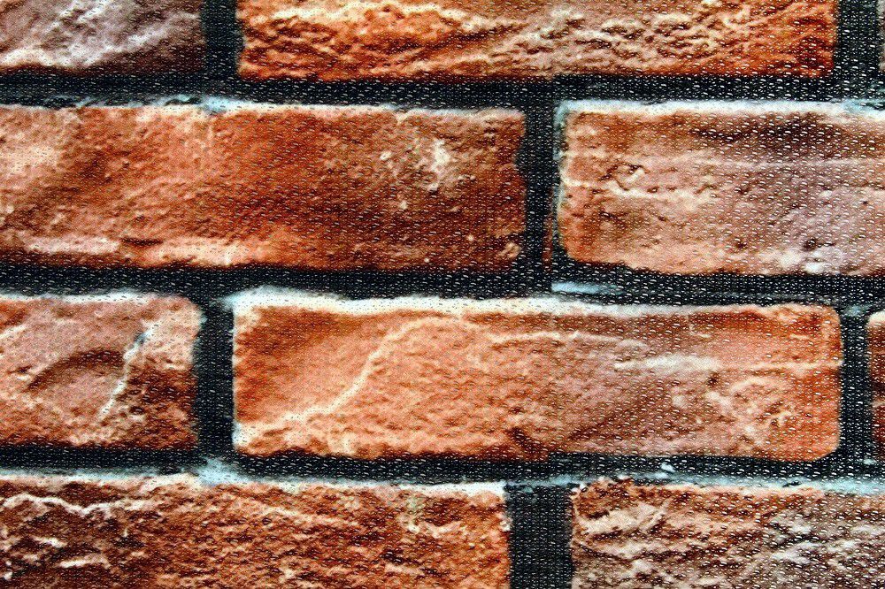 【タペストリー＆のれん】BRICKWALLレンガ壁【幅85cm×長さ150cm】14445暖簾[間仕切り/テレワーク/リモートワーク背景/オンライン宅飲み背景/ロングのれん]【あす楽対応】999870【ネコポス送料無料】