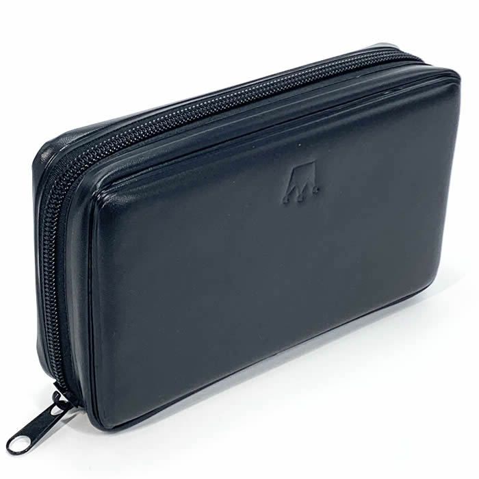 即納！法人印鑑ケース【クラウンTSK-11801】社判と印鑑２本収納で持ち運び可能。ファスナー式[合皮製/代表印ケース/角印ケース/社印ケース/ゴム印ケース/社判ケース/会社印鑑ケース/法人用印鑑ケース]ＭＯ-18902ＨＣ-010【あす楽対応_関東】【送料無料】